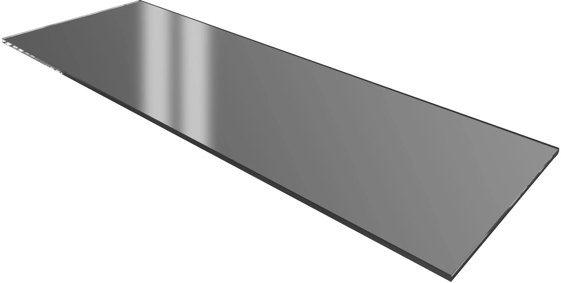 Płyta z hartowanego, przyciemnianego szkła 53 x 32, 5 cm - VERLO