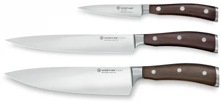 Zestaw - Nóż szefa 20 cm , kuchenny 20 cm i do warzyw 9 cm IKON - WÜSTHOF