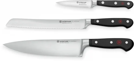 Zestaw - Nóż szefa dł. 20 cm , do chleba dł. 20 cm i do warzyw dł. 9 cm CLASSIC - WÜSTHOF