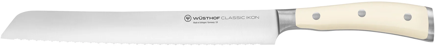 Nóż do chleba o podwójnie ząbkowanym ostrzu dł. 23 cm CLASSIC IKON CREME - WÜSTHOF