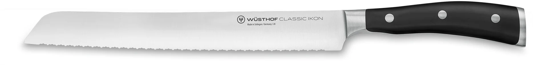 Nóż do chleba o podwójnie ząbkowanym ostrzu dł. 23 cm CLASSIC IKON - WÜSTHOF