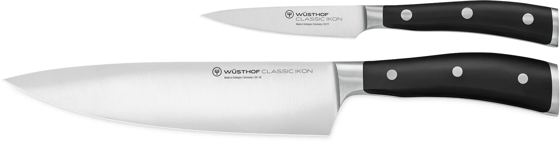 Zestaw - Nóż szefa dł. 20 cm i nóż do warzyw dł. 9 cm CLASSIC IKON - WÜSTHOF