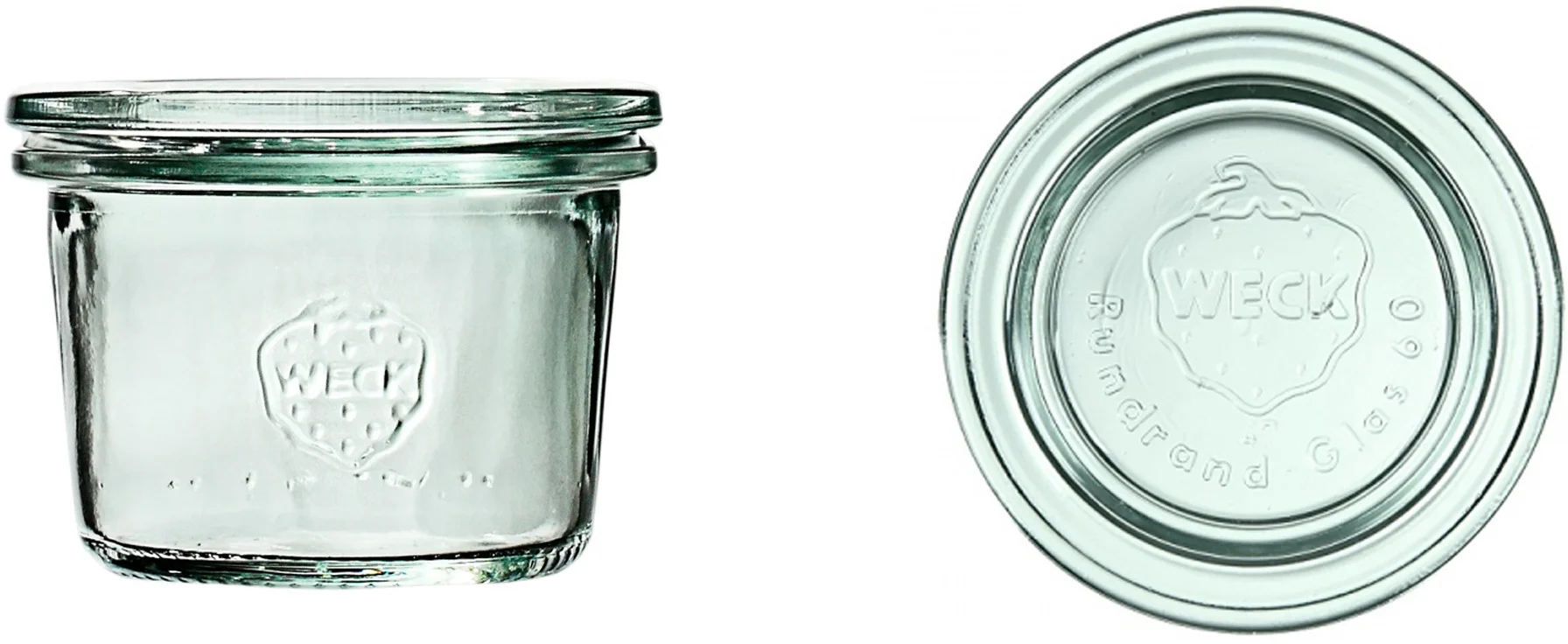Słoik MINI-STURZ 80 ml z pokrywką - op. 12 szt - WECK