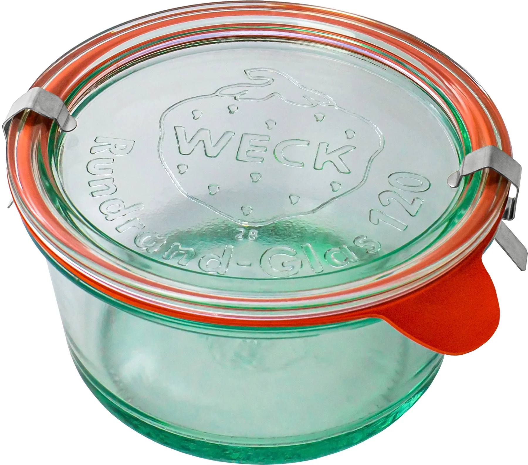 Słoik MOLD 450 ml z pokrywką, uszczelką i 2 zapinkami - op. 6 szt  - WECK
