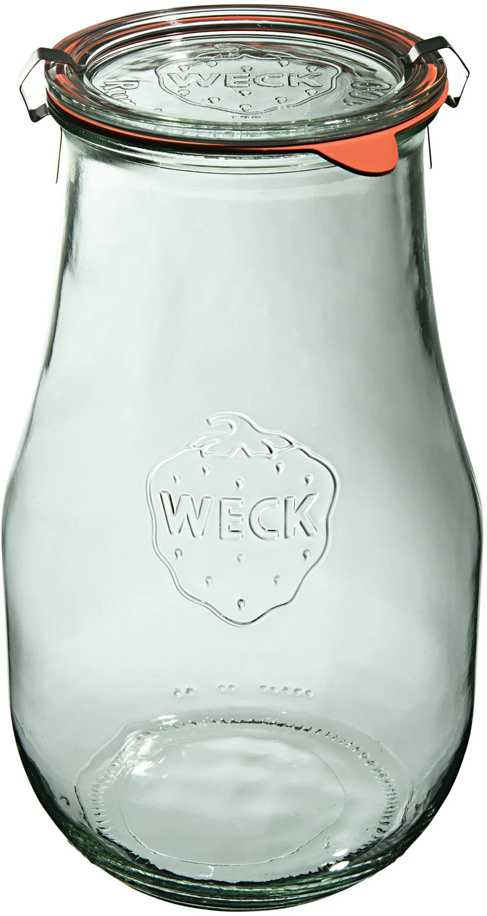 Słoik TULIP 2700 ml z pokrywką, uszczelką i 2 zapinkami - op. 4 szt - WECK