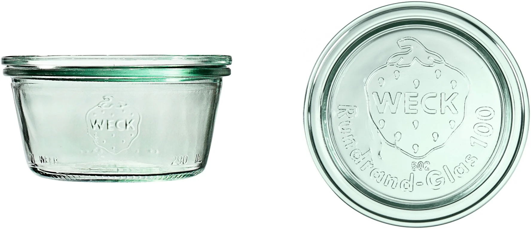 Słoik MOLD 290 ml z pokrywką - op. 6 szt - WECK