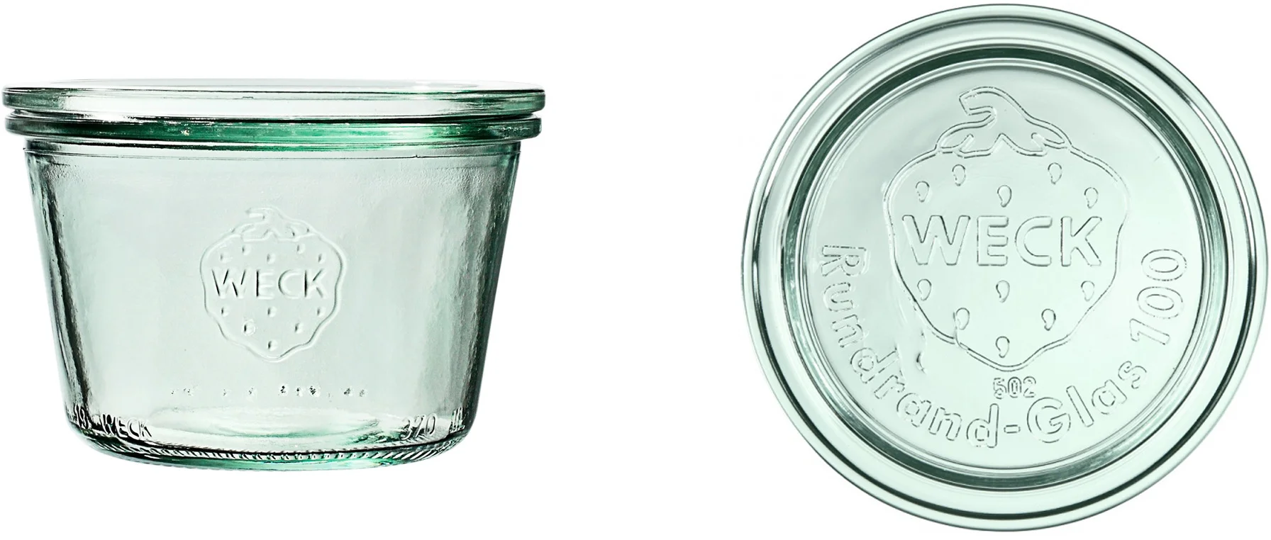 Słoik MOLD 370 ml z pokrywką - op. 6 szt - WECK