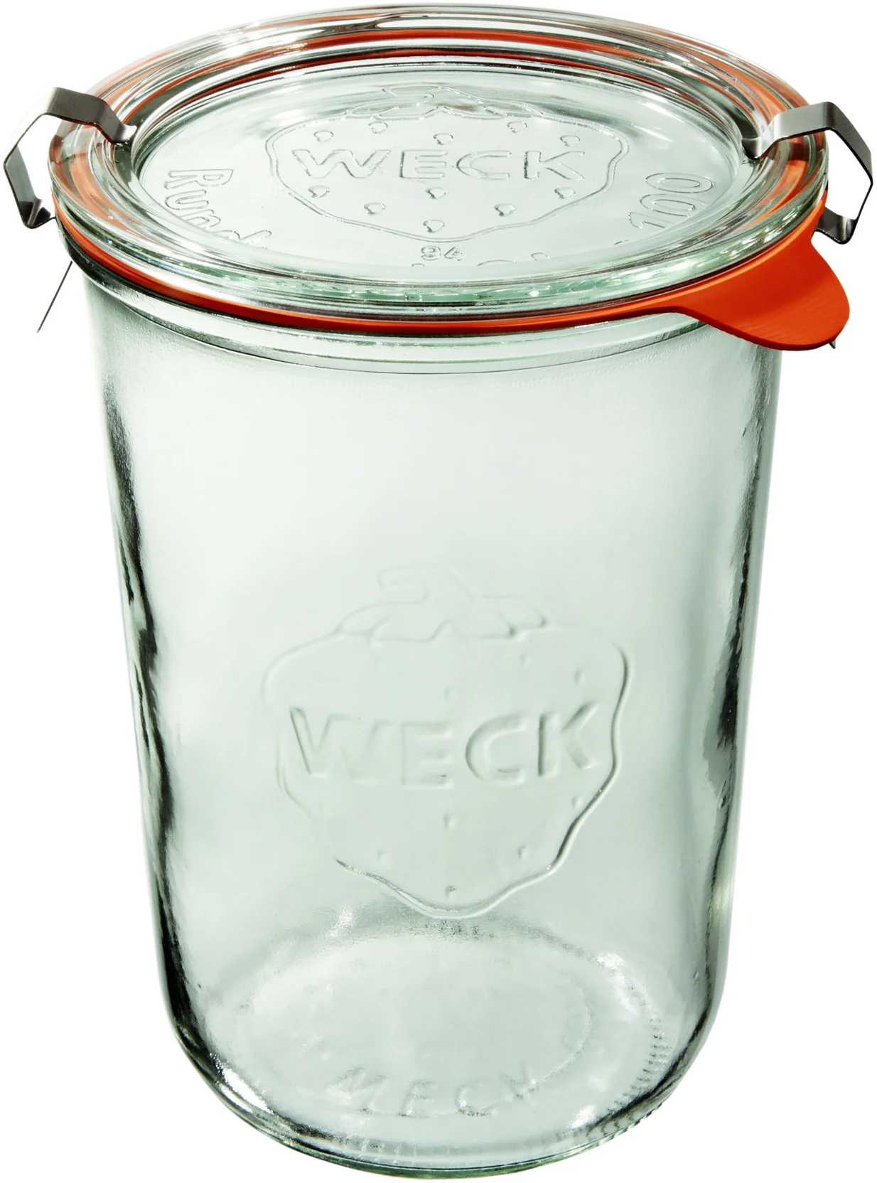 Słoik MOLD 850 ml z pokrywką, uszczelką i 2 zapinkami - op. 6 szt - WECK