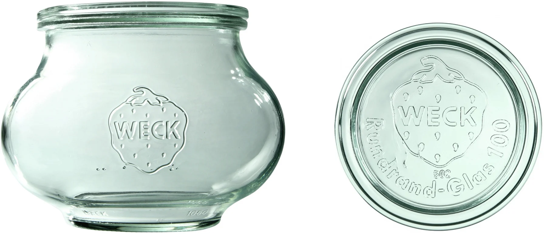 Słoik SCHMUCK 1062 ml z pokrywką - op. 4 szt - WECK