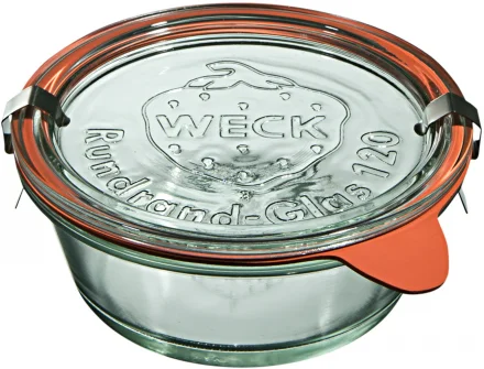 Słoik MOLD 300 ml z pokrywką, uszczelką i 2 zapinkami - op. 6 szt - WECK