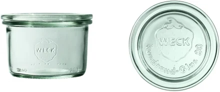 Słoik STURZ 200 ml z pokrywką - op. 12 szt - WECK
