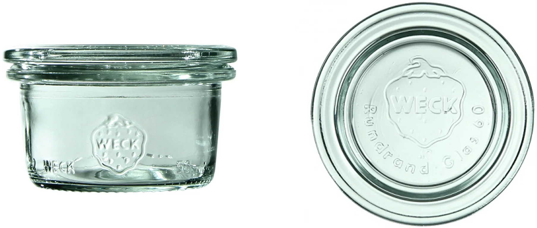 Słoik MINI-STURZ 50 ml z pokrywką - op. 12 szt - WECK