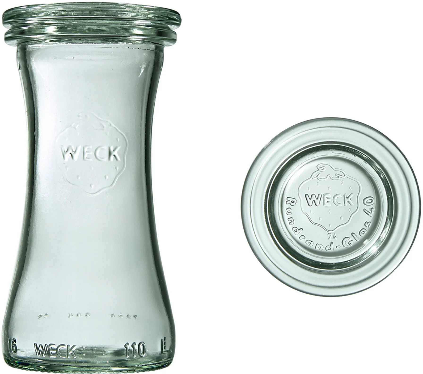 Słoik DELI 100 ml z pokrywką - op. 6 szt - WECK