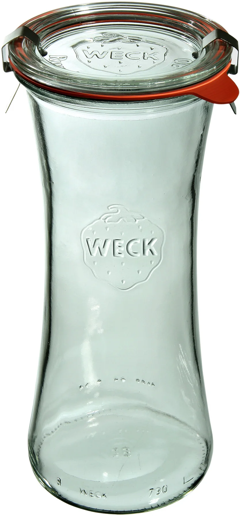 Słoik DELI 700 ml z pokrywką, uszczelką  i 2 zapinkami - op. 6 szt - WECK