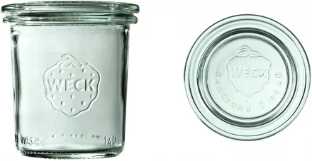 Słoik MINI-STURZ 140 ml z pokrywką - op. 12 szt - WECK