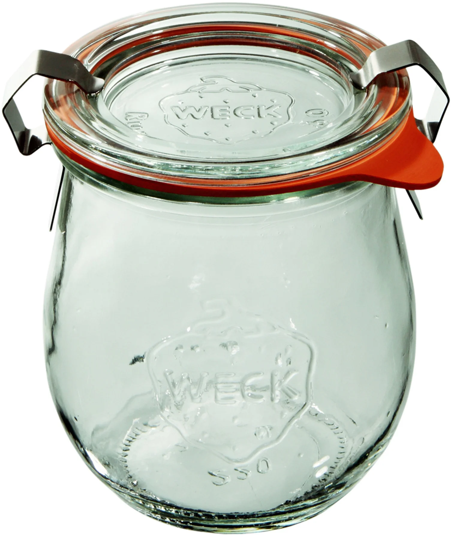 Słoik TULIP 220 ml z pokrywką, uszczelką i 2 zapinkami - op. 12 szt - WECK