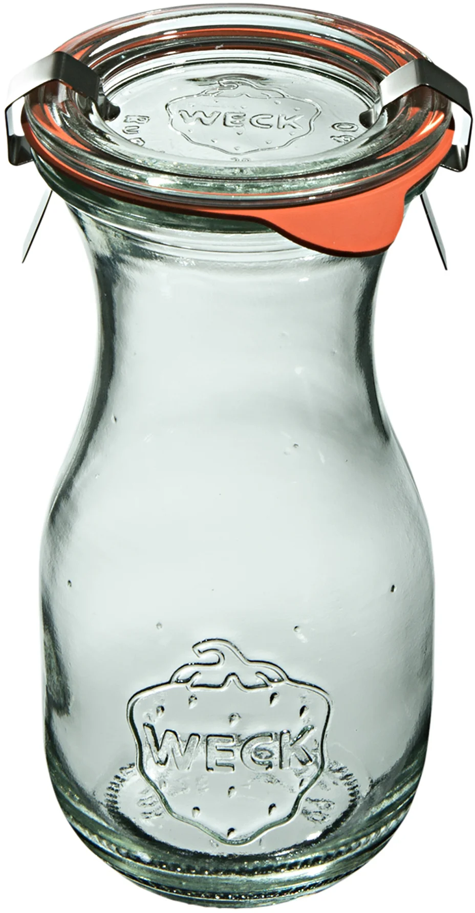 Butelka SAFTFLASCHE 290 ml z pokrywką, uszczelką i 2 zapinkami  - op. 6 szt - WECK