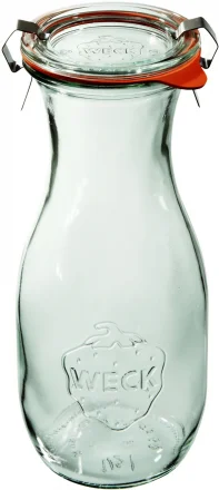 Butelka SAFTFLASCHE 530 ml z pokrywką, uszczelką i 2 zapinkami - op. 6 szt - WECK