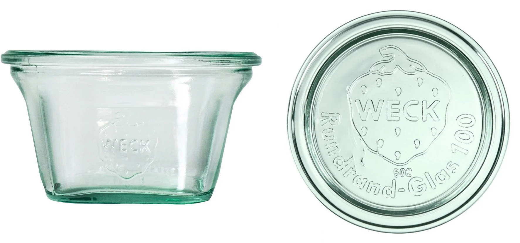 Słoik QUADRO 290 ml z pokrywką - op. 6 szt - WECK