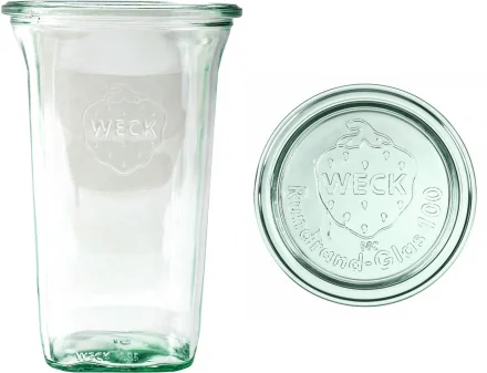 Słoik QUADRO 795 ml z pokrywką - op. 6 szt - WECK