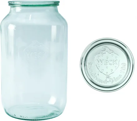 Słoik cylindryczny 3000 ml z pokrywką - op. 4 szt - WECK