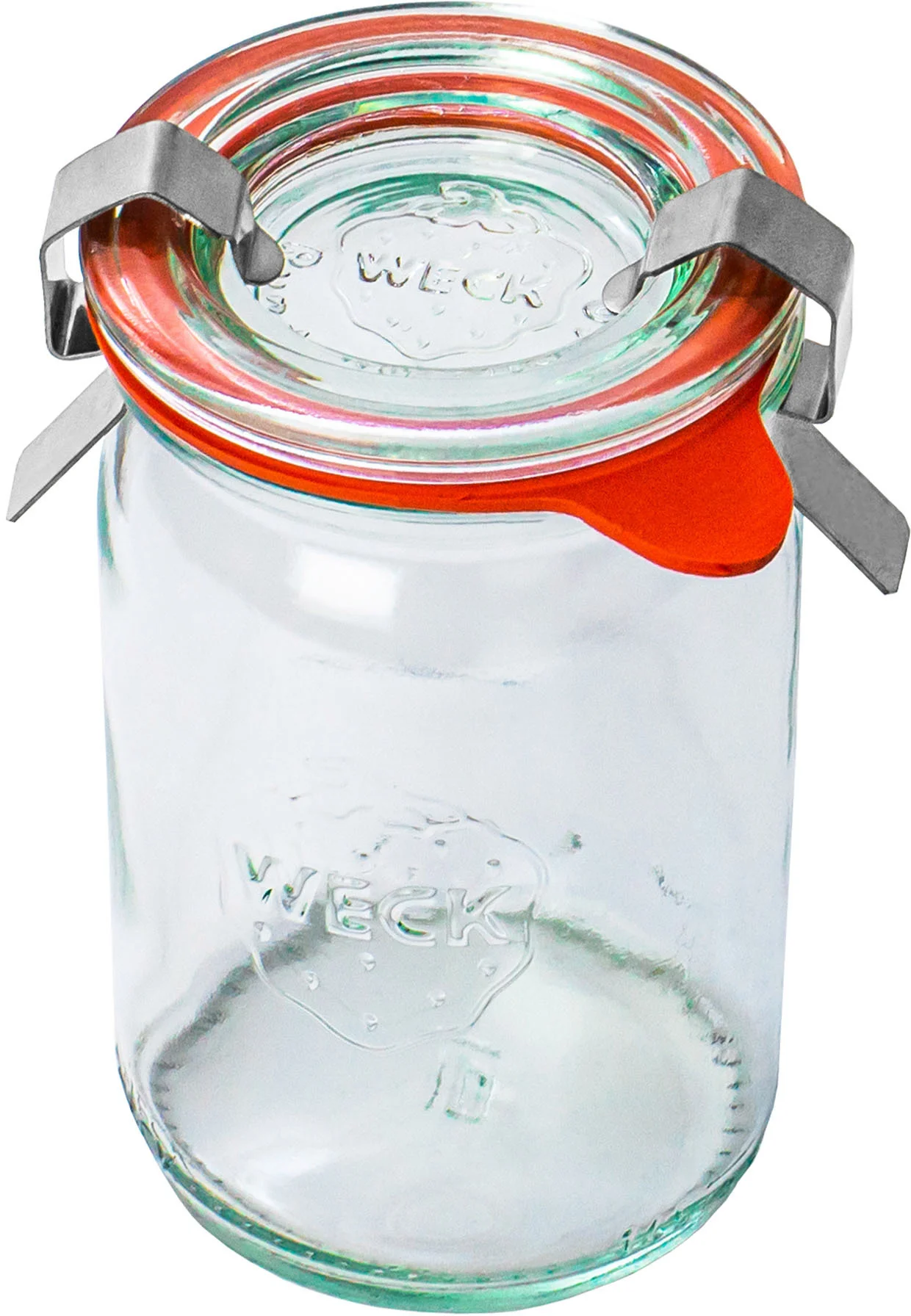 Słoik MINI-ZYLINDER 145 ml z pokrywką, uszczelką i 2 zapinkami - op. 12 szt - WECK
