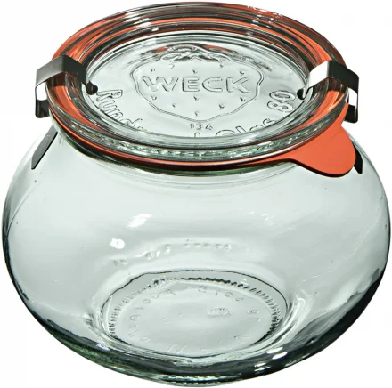 Słoik SCHMUCK 560 ml z pokrywką, uszczelką i 2 zapinkami - op. 6 szt - WECK