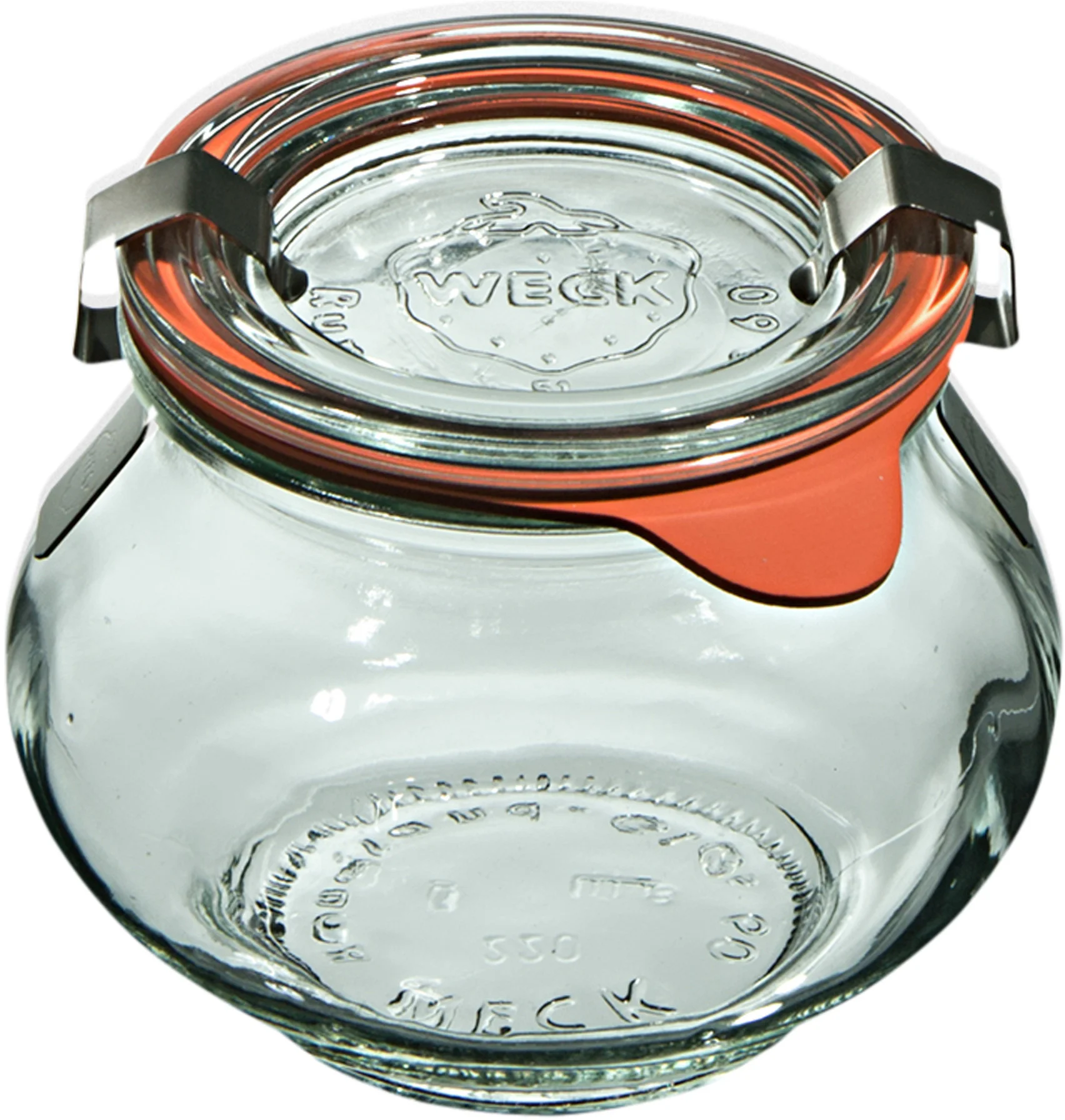 Słoik SCHMUCK 220 ml z pokrywką, uszczelką i 2 zapinkami - op. 12 szt - WECK