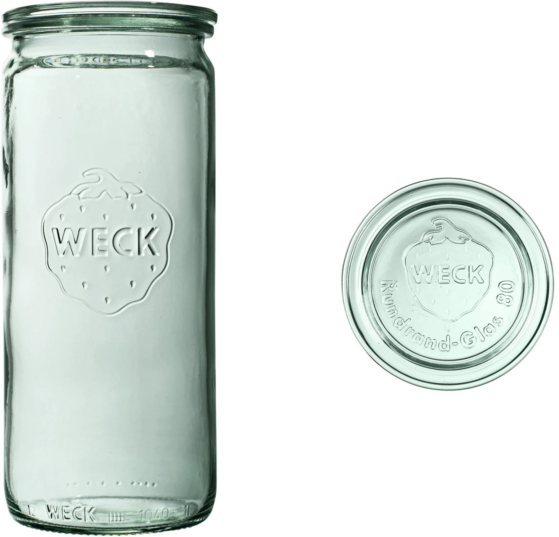 Słoik ZYLINDER 1040 ml z pokrywką - op. 6 szt - WECK